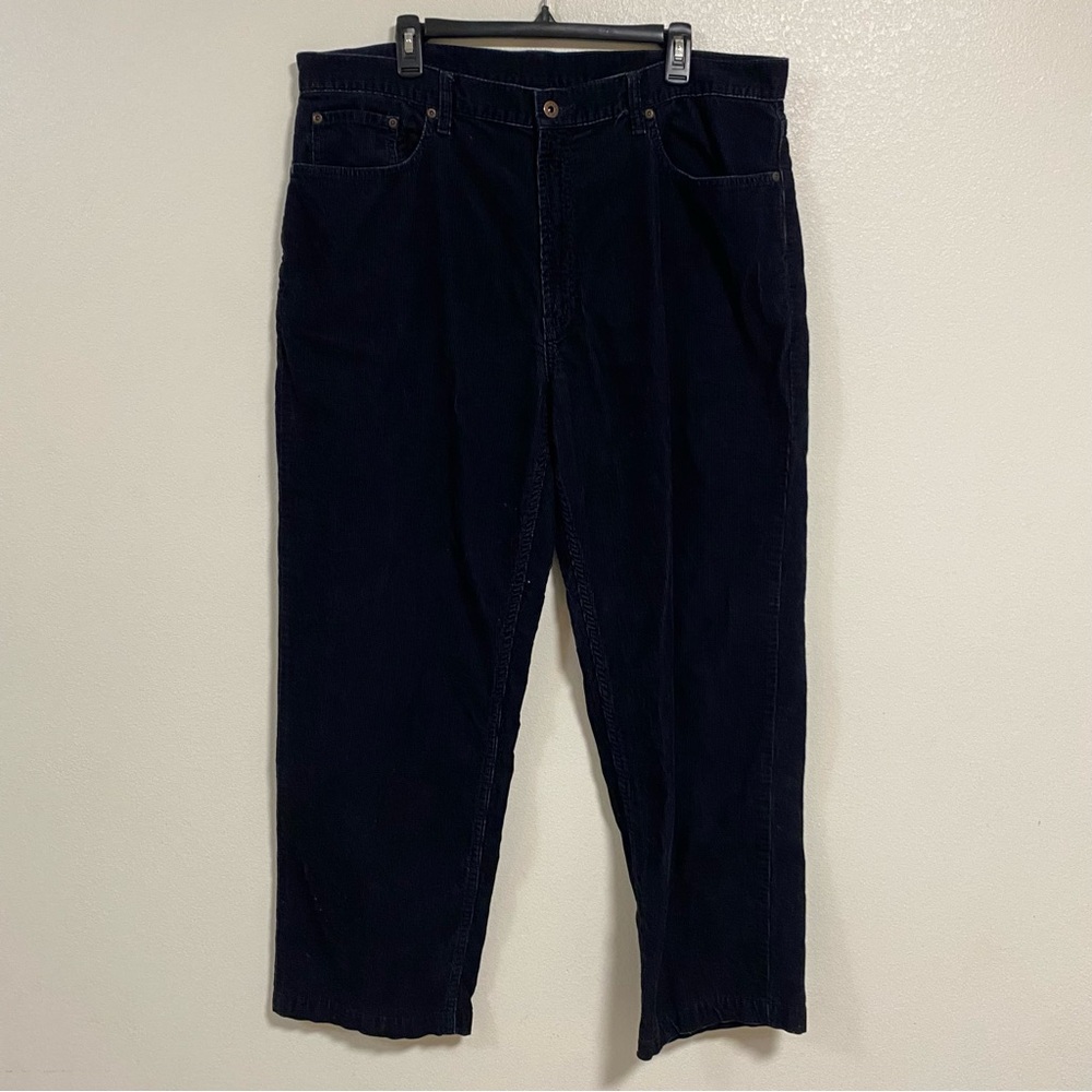 L.L. Bean Pants Men’s Size 40 Black Corduroy pants straight leg